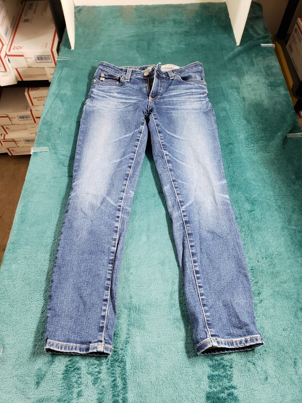 Adriano Goldschmied Jeans Size 26 Womens Blue Denim Mid Rise Cropped Ankle USA